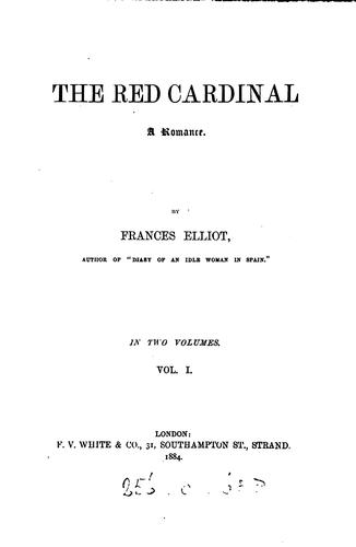 The red cardinal: A romance.