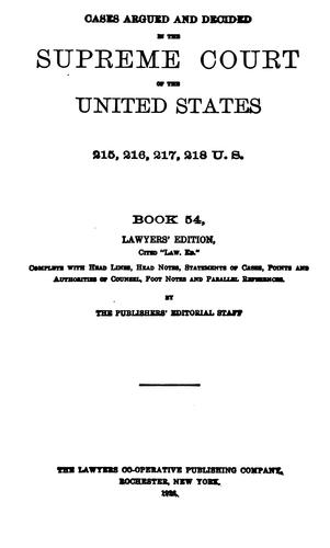 United States Supreme Court Reports