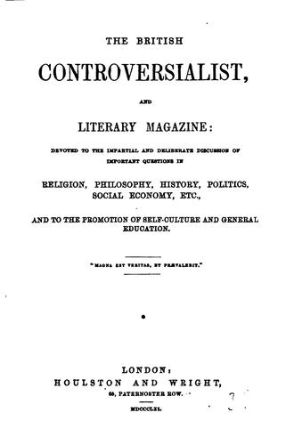 The British Controversialist and Literary Magazine