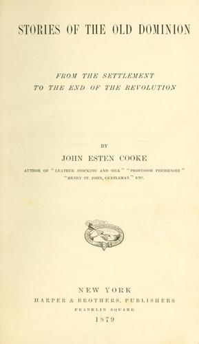 Stories of the Old Dominion