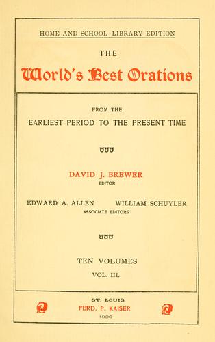 The world's best orations