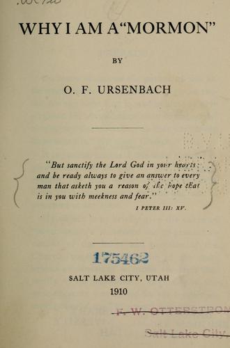 Why I am a "Mormon"