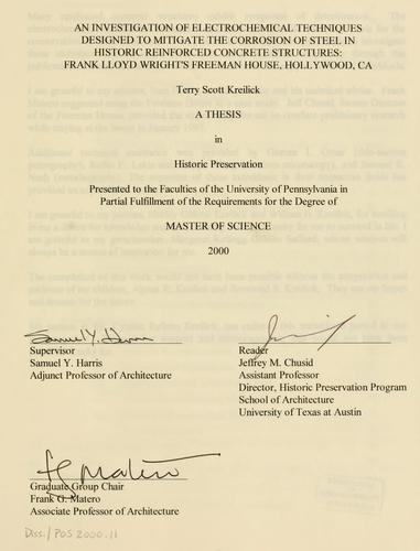 An investigation of electrochemical techniques designed to mitigate the corrosion of steel in historic reinforced concrete structures
