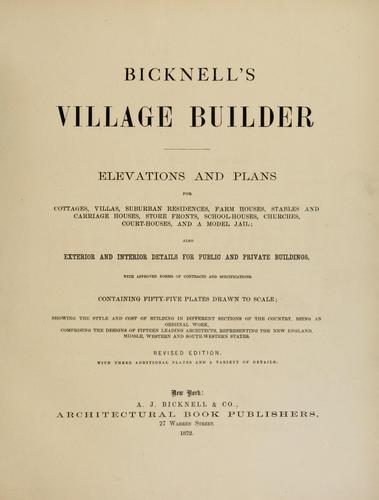 Bicknell's village builder.