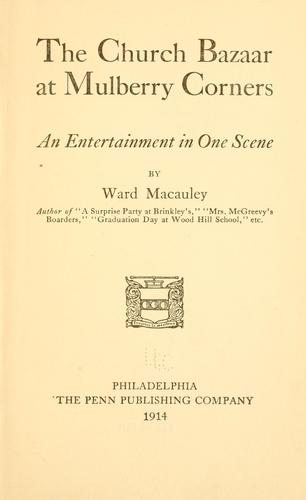 The church bazaar at Mulberry Corners