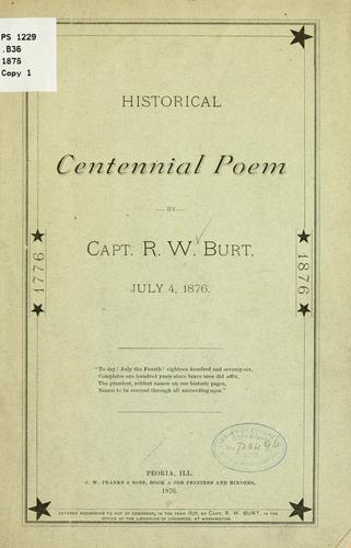 Historical centennial poem