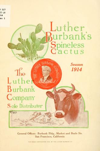 Luther Burbank's spineless cactus ...