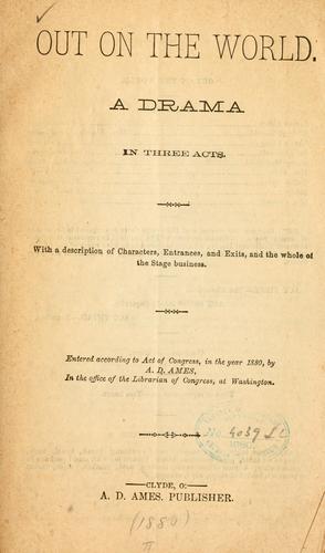 Out on the world ...