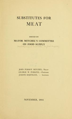 Substitutes for meat
