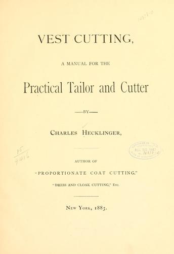 Vest cutting