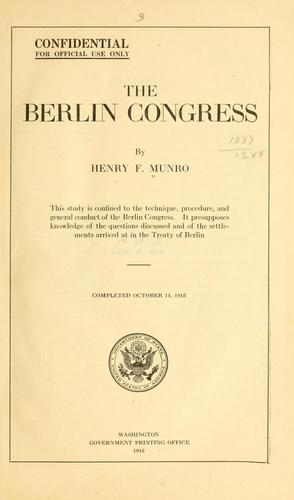 The Berlin congress