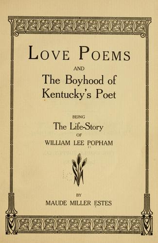 Love poems and the boyhood of Kentucky's poet