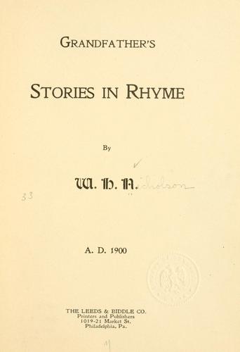 Grandfather's stories in rhyme