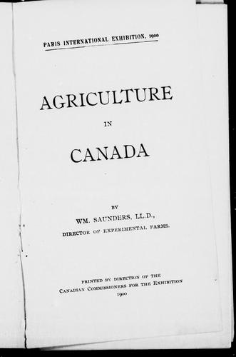 Agriculture in Canada