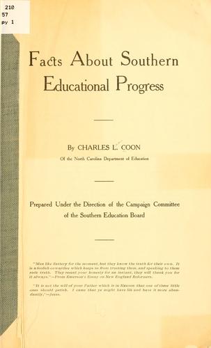 Facts about southern educational progress