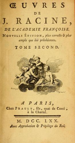 uvres de J. Racine ...