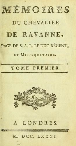 Mémoires du chevalier de Ravanne