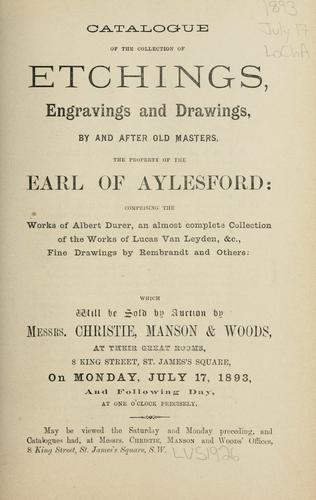 Etchings, engravings and drawings.