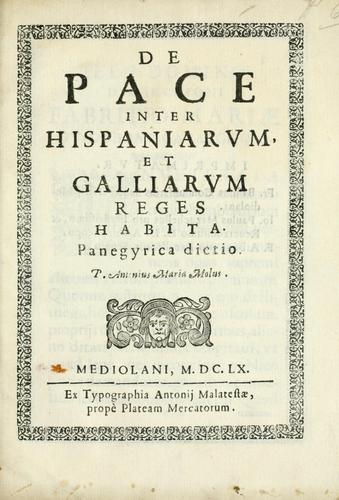 De pace inter hispaniarum et galliarum reges habita