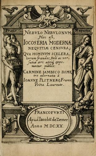 Nebulo nebulonum, hoc est, Iocoseria modernae nequitiae censura