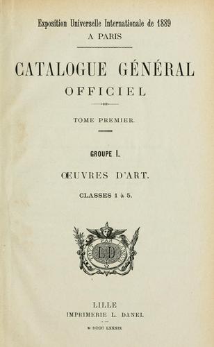 Catalogue général officiel.