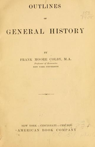 Outlines of general history