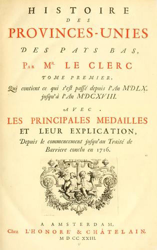 Histoire des Provinces-Unies des Pays Bas