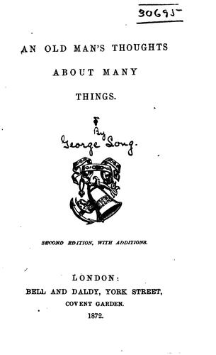 An Old Man's Thoughts about Many Things