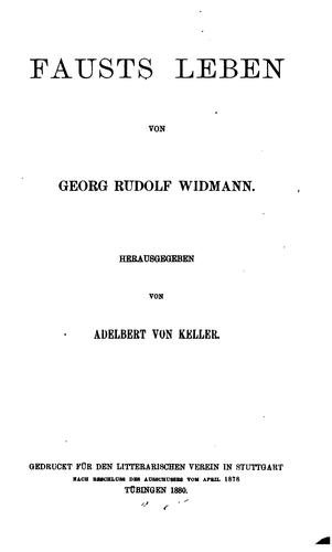 Fausts Leben