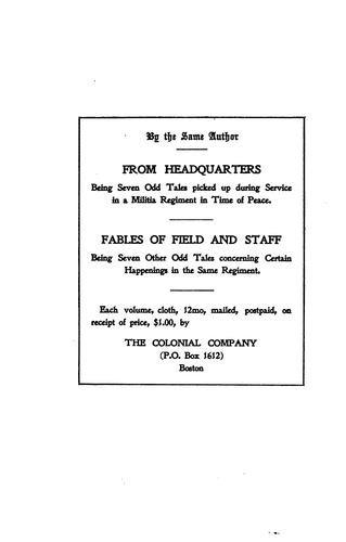 The First Regiment Massachusetts Heavy Artillery, United States Volunteers, in the Spanish ...