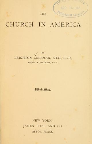 The church in America.