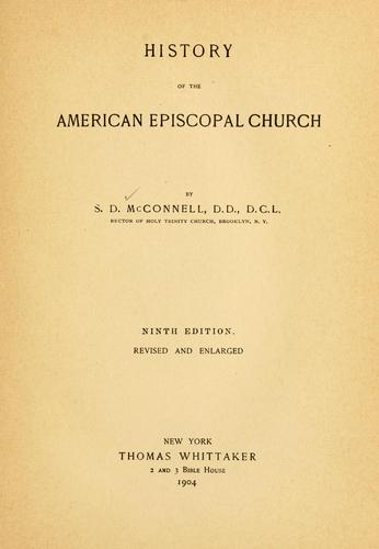 History of the American Episcopal church.