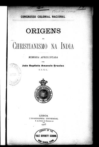 Origens do Christianismo na India