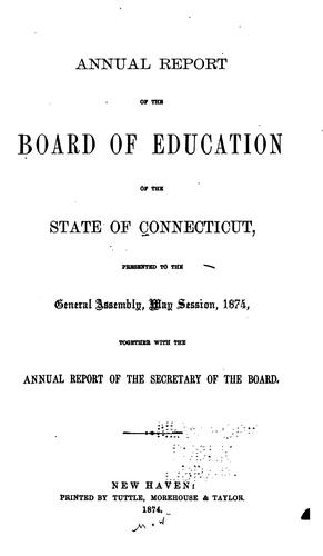 Report of the Board of Education ...