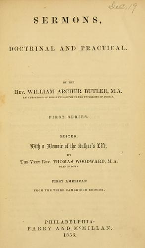 Sermons, doctrinal and practical