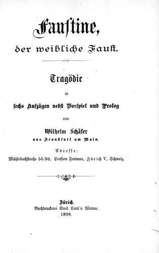 Faustine, der weibliche Faust