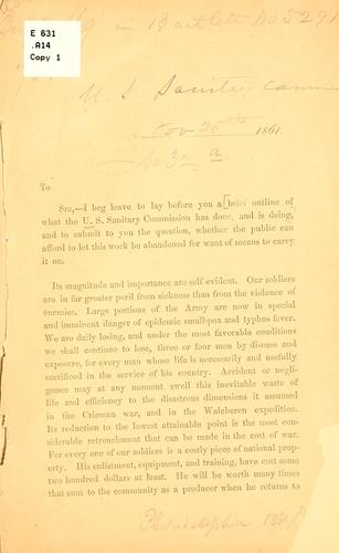 Brief outline of what the United States sanitary commission has done, and is doing.