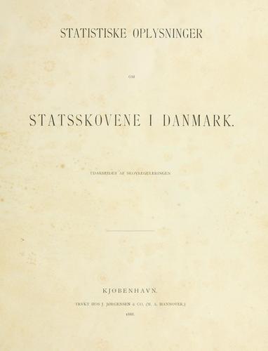 Statistiske oplysninger om statsskovene i Danmark