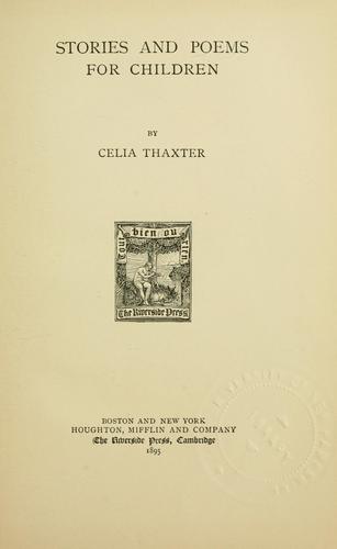 Stories and poems for children