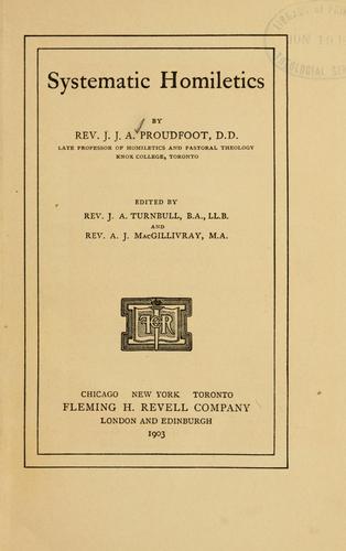 Systematic homiletics