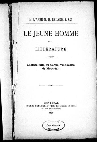 Le jeune homme et la littérature