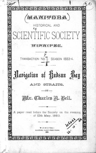 Navigation of Hudson Bay and Straits