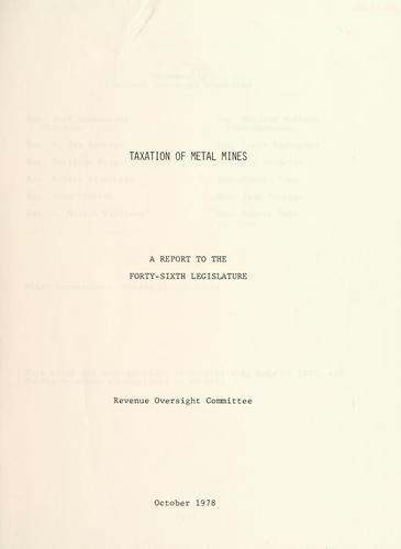 Taxation of metal mines