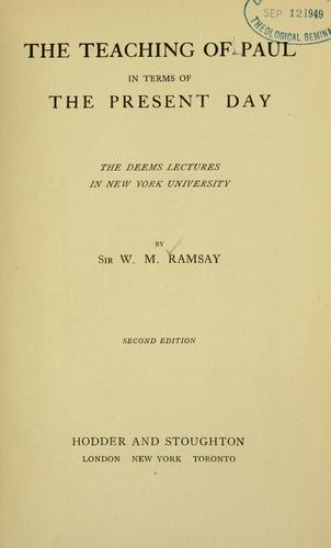 The teaching of Paul in terms of the present day