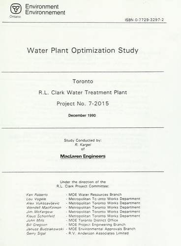 Toronto-R.L. Clark Water Treatment Plant