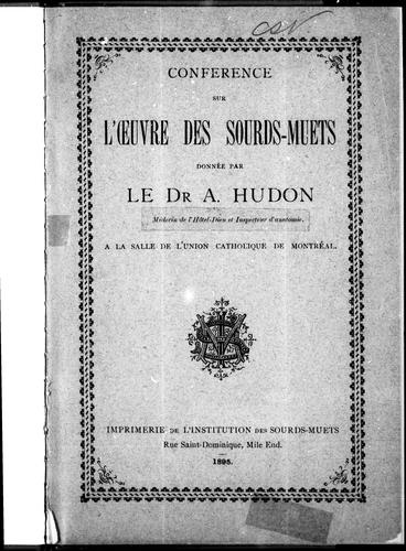 Conference sur l'ouvre des sourds-muets