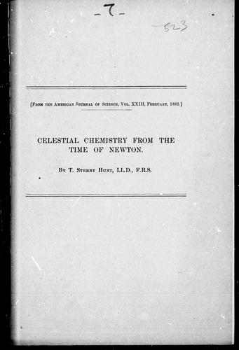 Celestial chemistry from the time of Newton