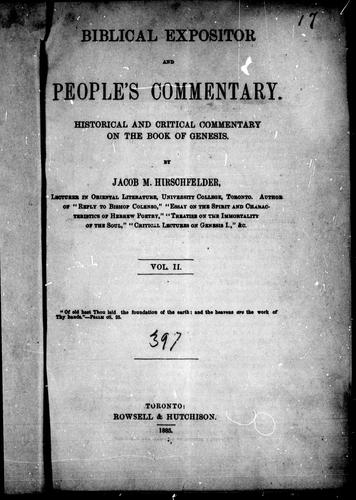 Biblical expositor and people's commentary