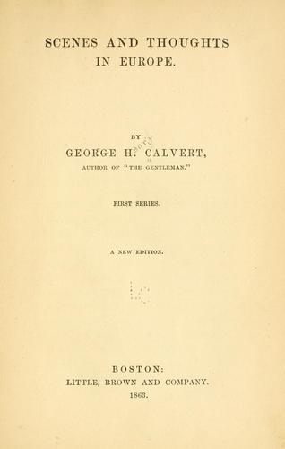 Scenes and thoughts in Europe.