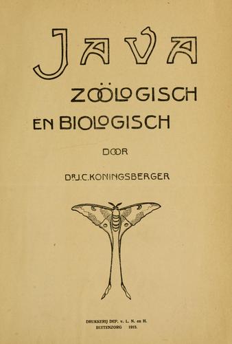 Java, zoölogisch en biologisch